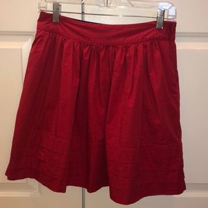 Layered Red Skirt